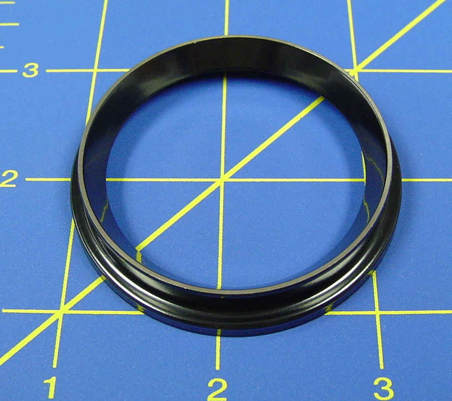 52 mm Black Bezel with silver trim ring